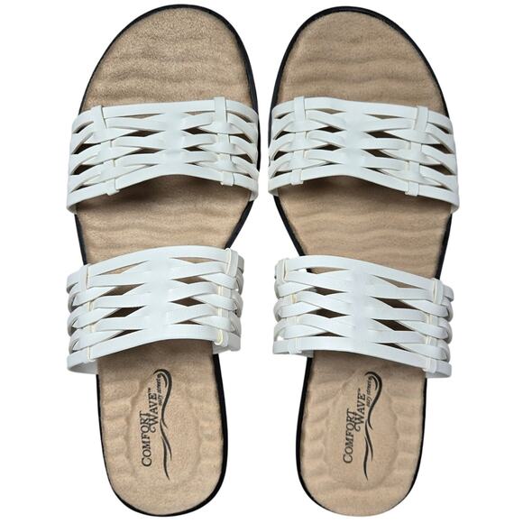 Easy Street Agata Slide Sandals‎ White 8.5 NIB - Picture 2 of 9